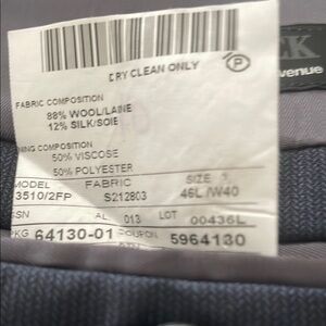 Ermenegildo Zegna Black Suit Jacket